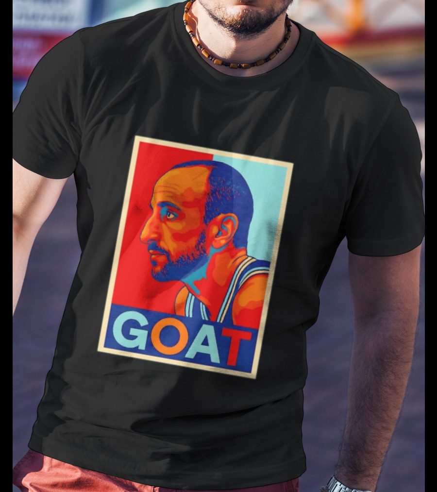 Manu Ginobili GOAT San Antonio Spurs 20 Retro Pop T-Shirt