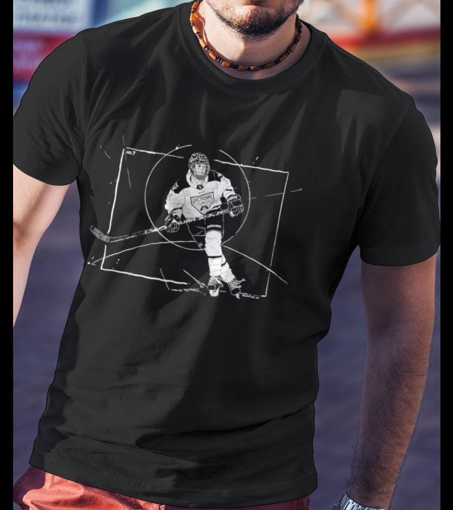 Marie Philip Poulin NO7 Hockey Player Sketch T-Shirt