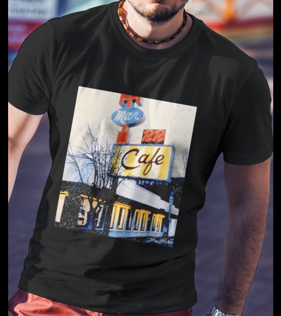 Twin Peaks Mar RR Cafe Sign Iconic Diner Scene T-Shirt