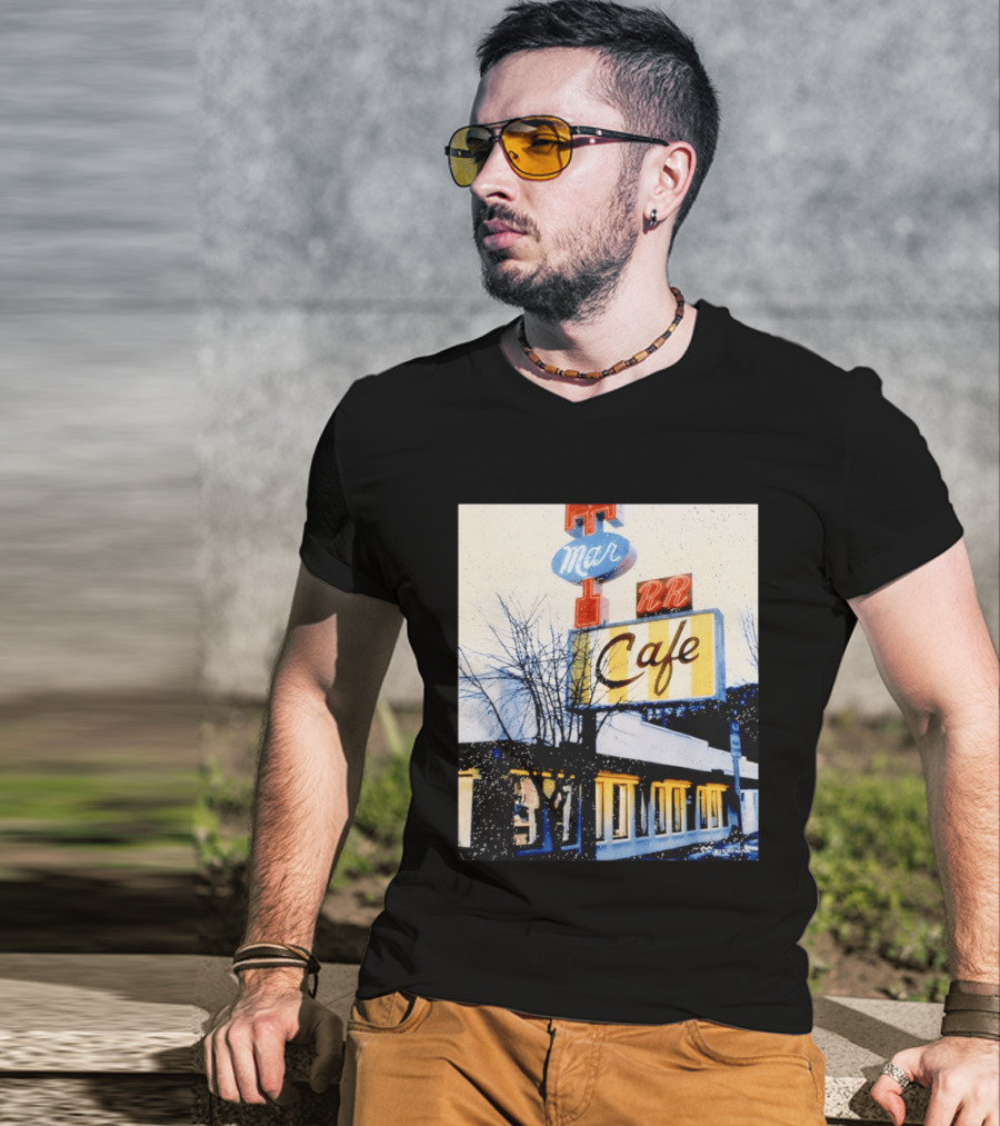 Twin Peaks Mar RR Cafe Sign Iconic Diner Scene T-Shirt