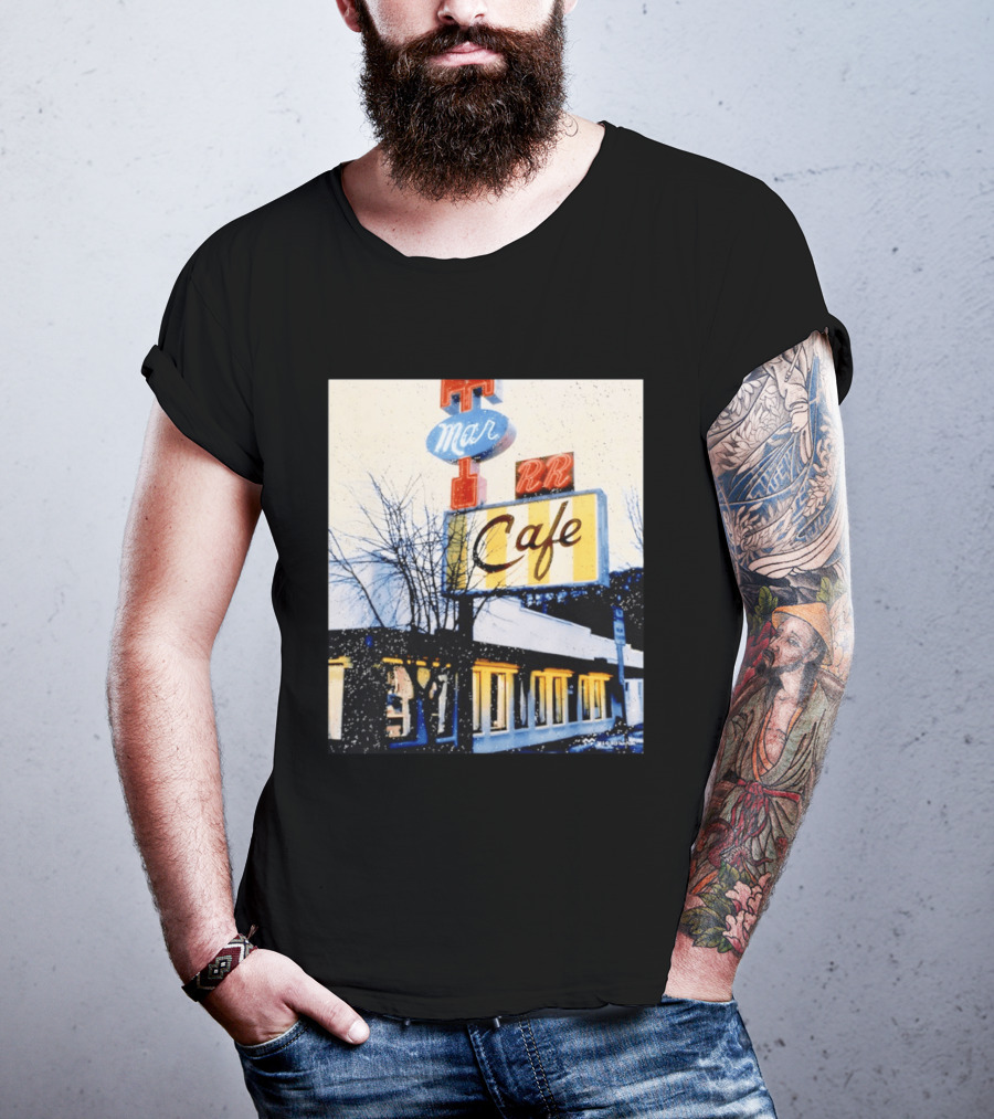 Twin Peaks Mar RR Cafe Sign Iconic Diner Scene T-Shirt
