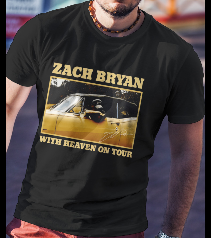 Zach Bryan With Heaven On Tour 2026 Signature Convertible T-Shirt