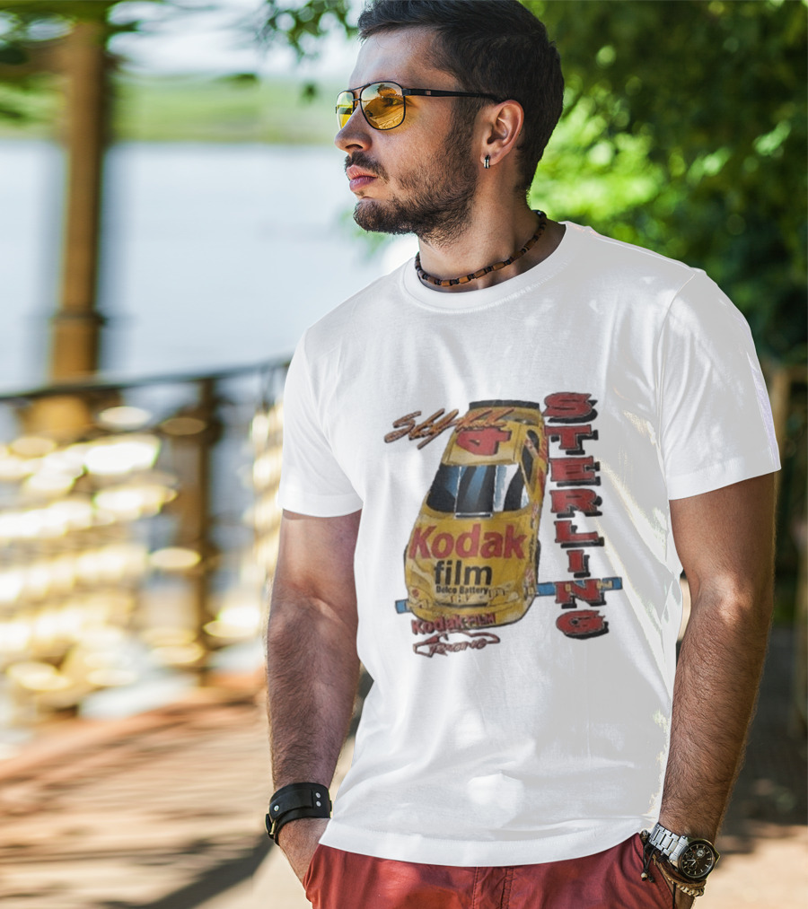 AJ Dillon Kodak Racing Sterling Marlin Kodak Film Delco Battery Car T-Shirt
