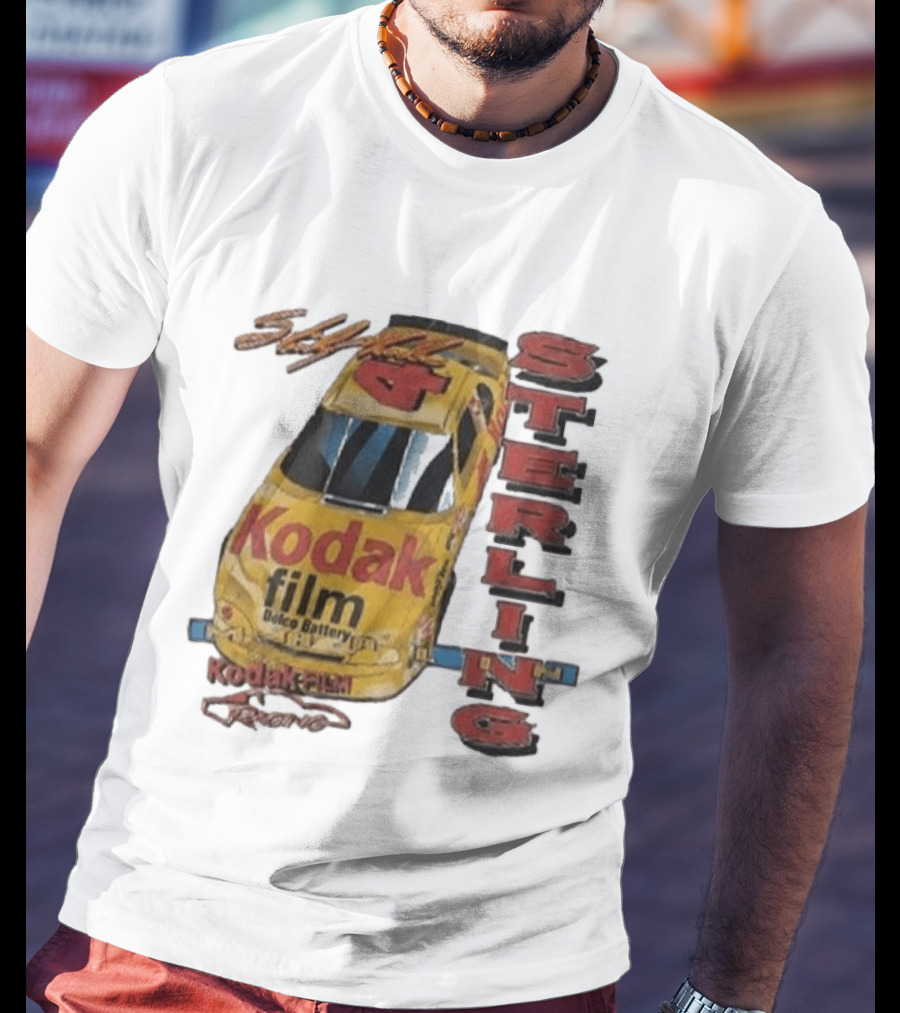 AJ Dillon Kodak Racing Sterling Marlin Kodak Film Delco Battery Car T-Shirt