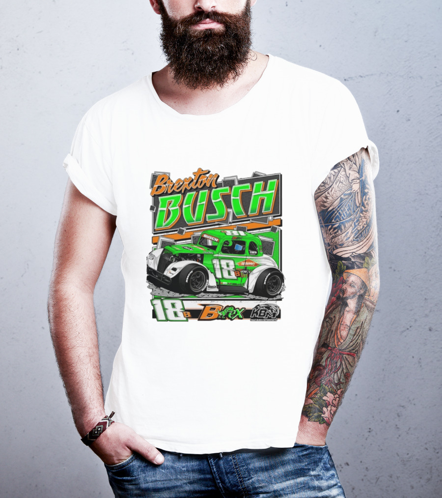 Brexton Busch 18 B Rex KBM Race Car Graphic 2026 T-Shirt