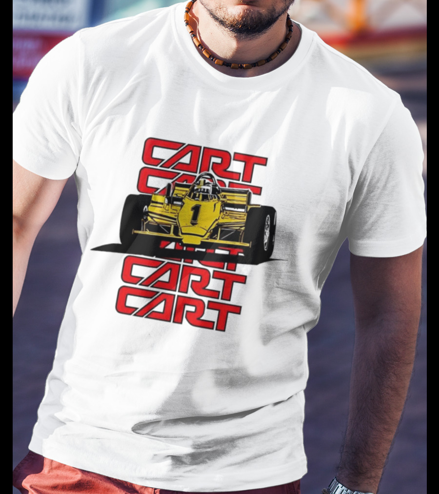 CART Racing Number 1 Yellow Formula Motorsport Classic Car T-Shirt