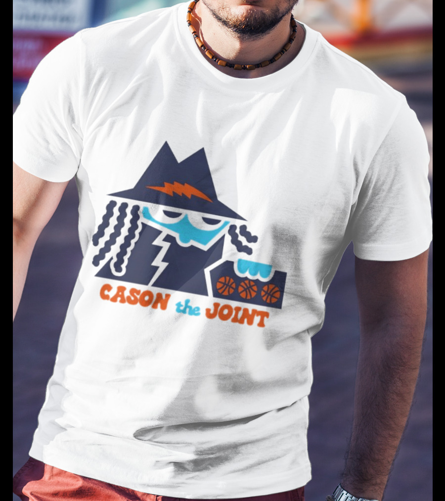Cason The Joint Lightning Bolt Hat Basketball Trio T-Shirt