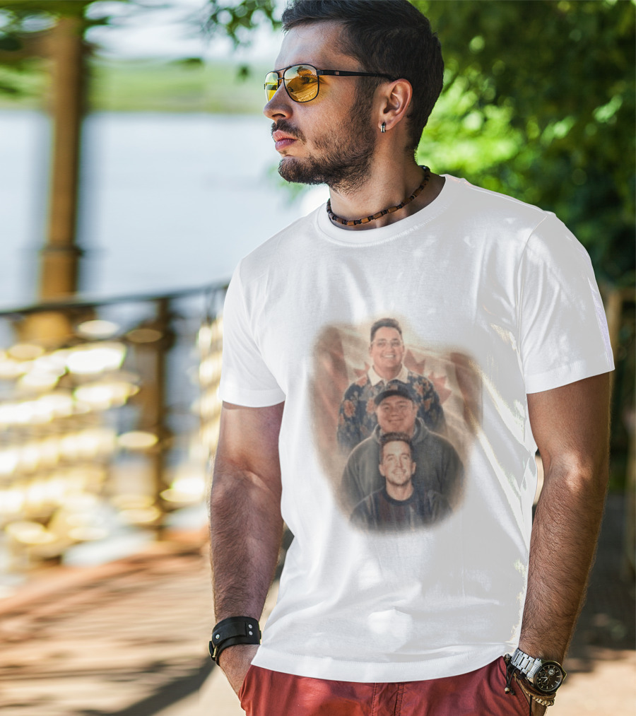 David Spencer Devin Trio Portrait Canadian Flag T-Shirt