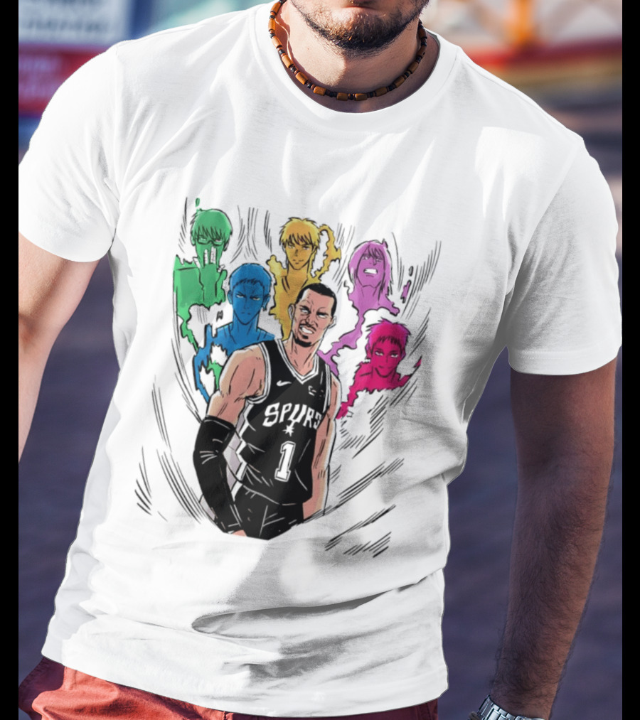 San Antonio Spurs Generation Of Miracles Anime Basketball T-Shirt