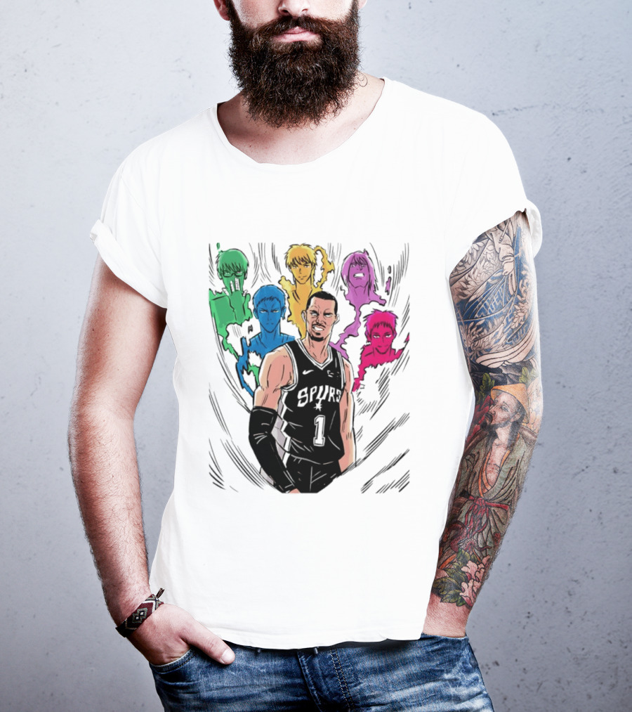 San Antonio Spurs Generation Of Miracles Anime Basketball T-Shirt