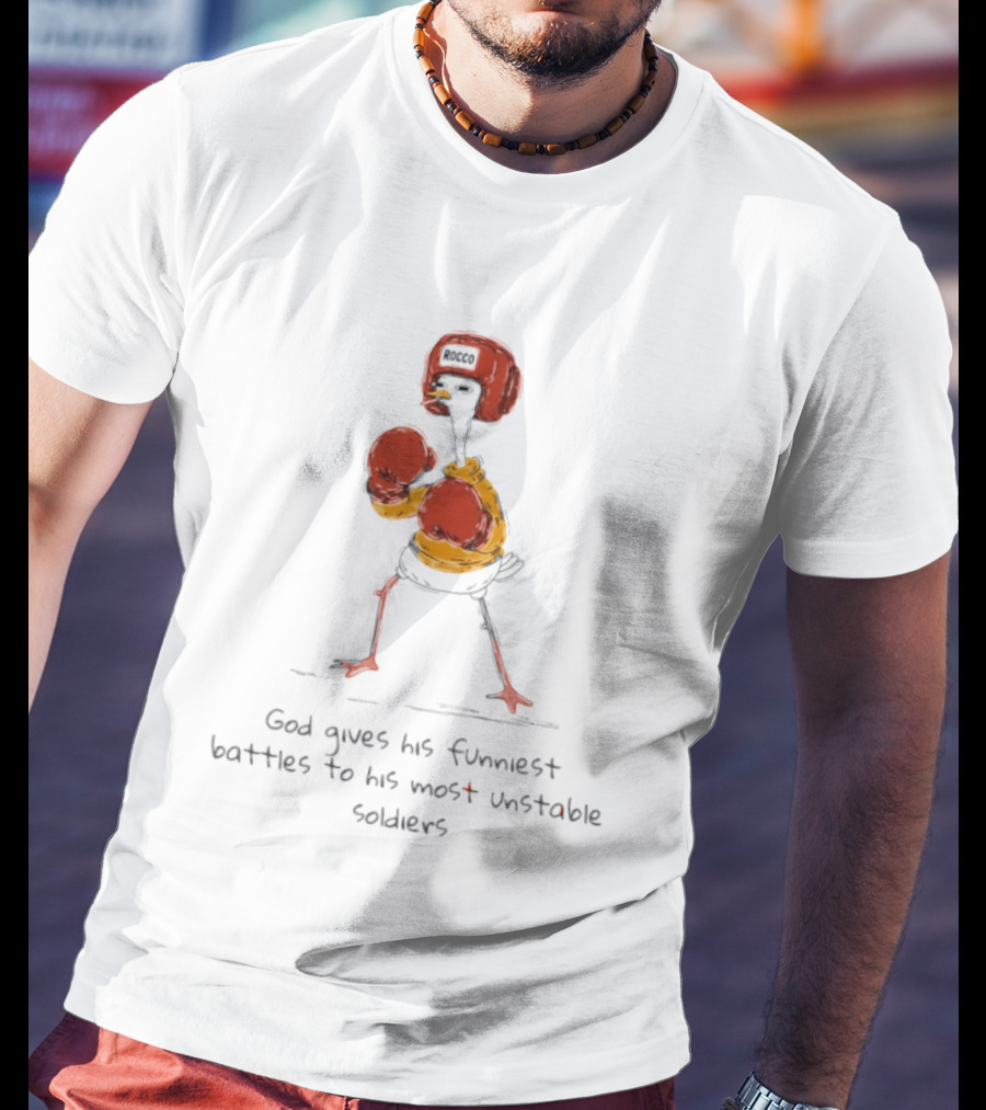 Stork God Gives His Funniest Battles To His Most Unstable Soldiers T-Shirt