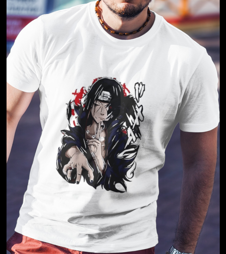 Itachi Uchiha Akatsuki Mangekyo Sharingan Raven Naruto Shippuden Anime T-Shirt