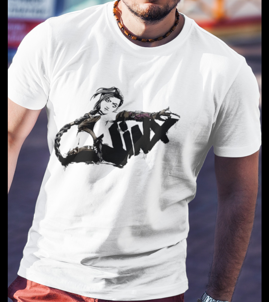 Arcane Jinx League Of Legends Season 2 Graffiti Spray Paint T-Shirt