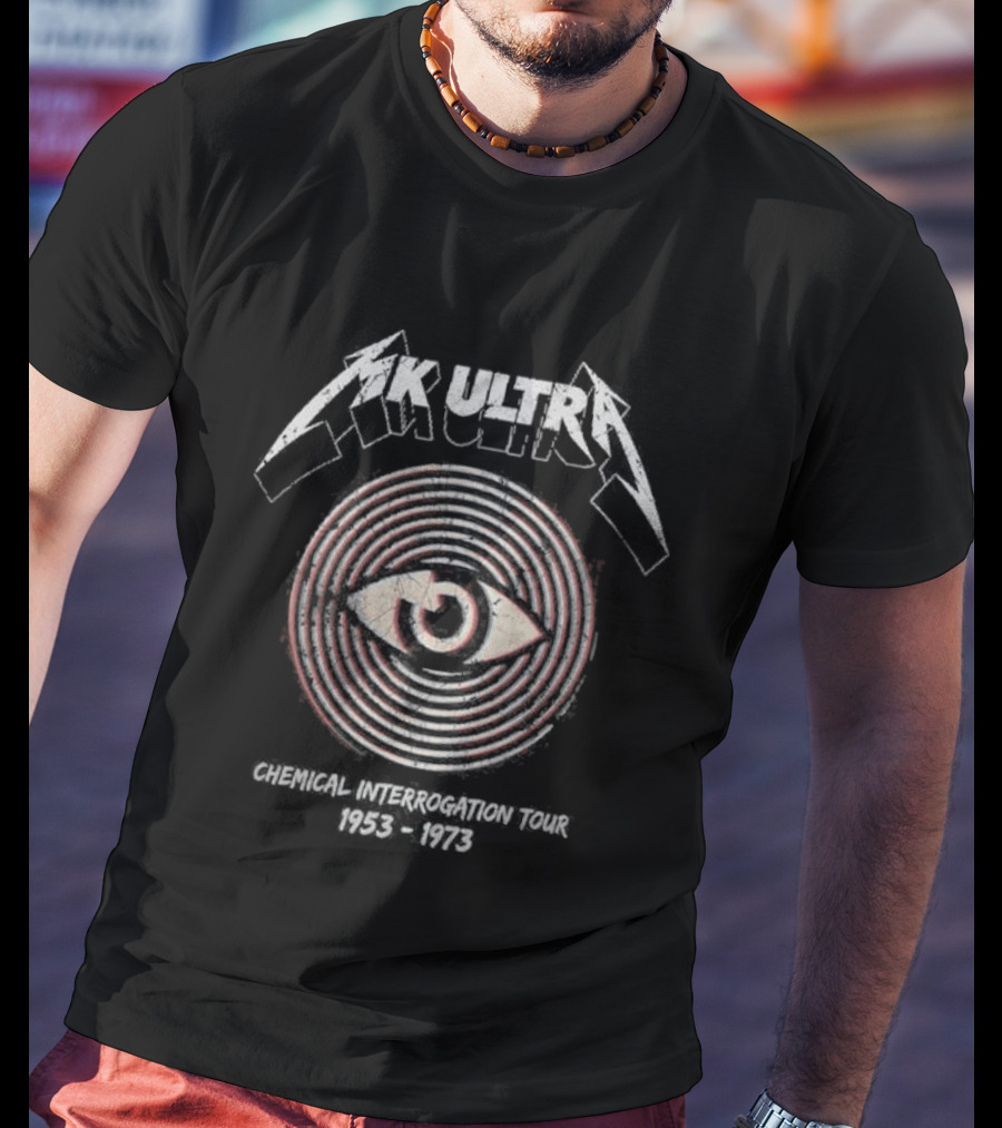 MK Ultra Chemical Interrogation Tour 1953 1973 Eye And Spiral T-Shirt