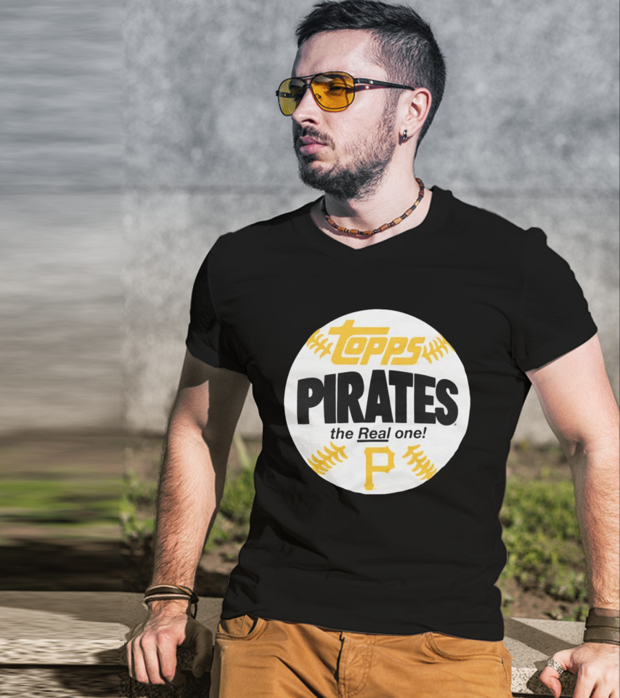 Topps Pirates The Real One MLB Pittsburgh Baseball T-Shirt