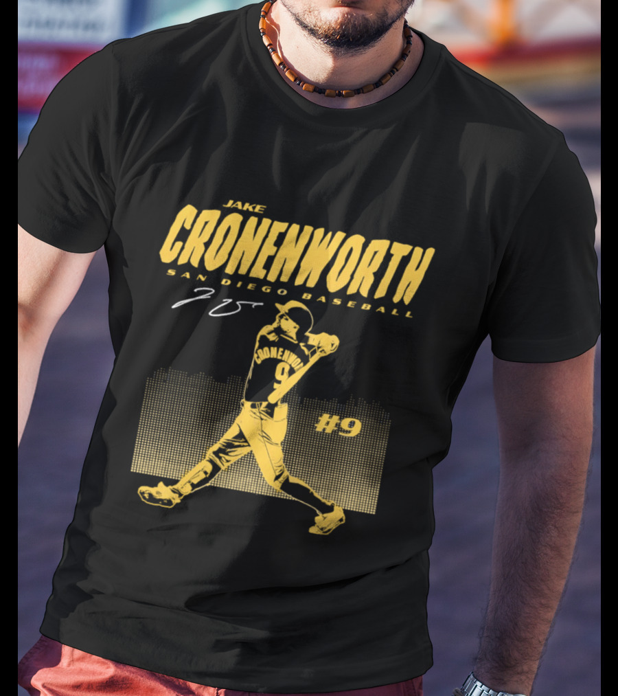 Jake Cronenworth San Diego Baseball 25 Signature Swing #9 T-Shirt