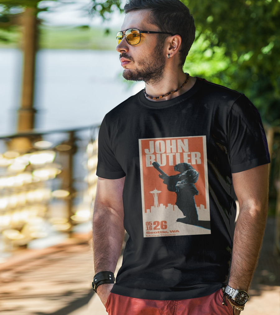 John Butler Live At Moore Theatre Seattle WA May 16 2026 T-Shirt