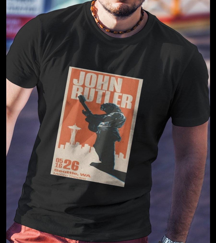 John Butler Live At Moore Theatre Seattle WA May 16 2026 T-Shirt
