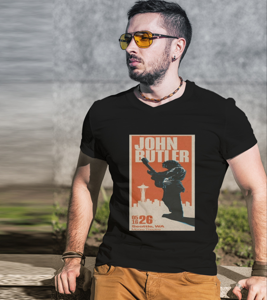 John Butler Live At Moore Theatre Seattle WA May 16 2026 T-Shirt