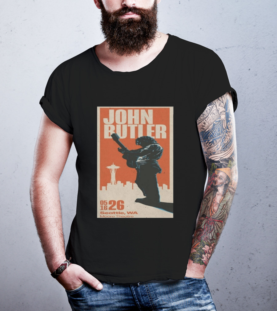 John Butler Live At Moore Theatre Seattle WA May 16 2026 T-Shirt