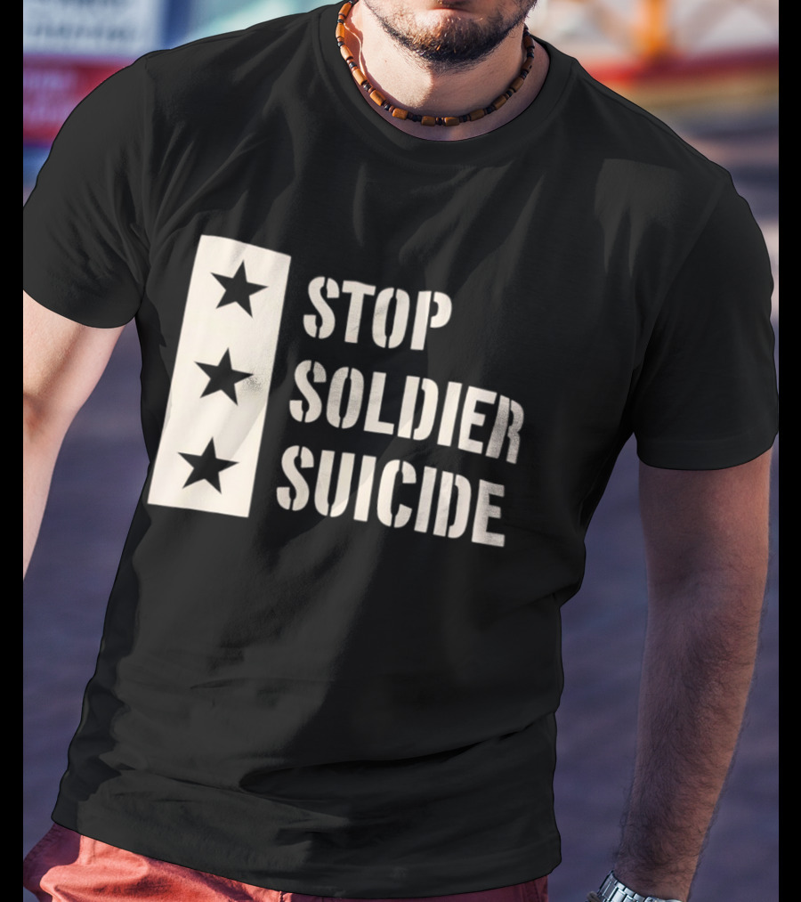 Stop Soldier Suicide Three Star T-Shirt
