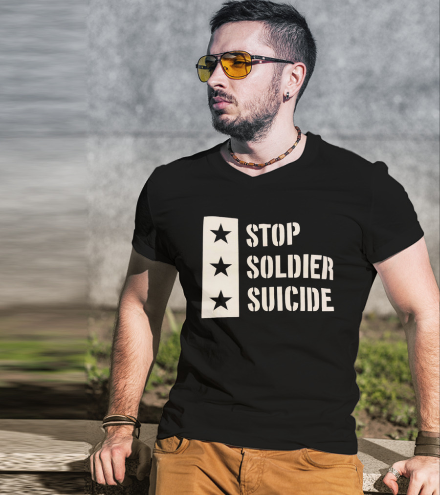 Stop Soldier Suicide Three Star T-Shirt