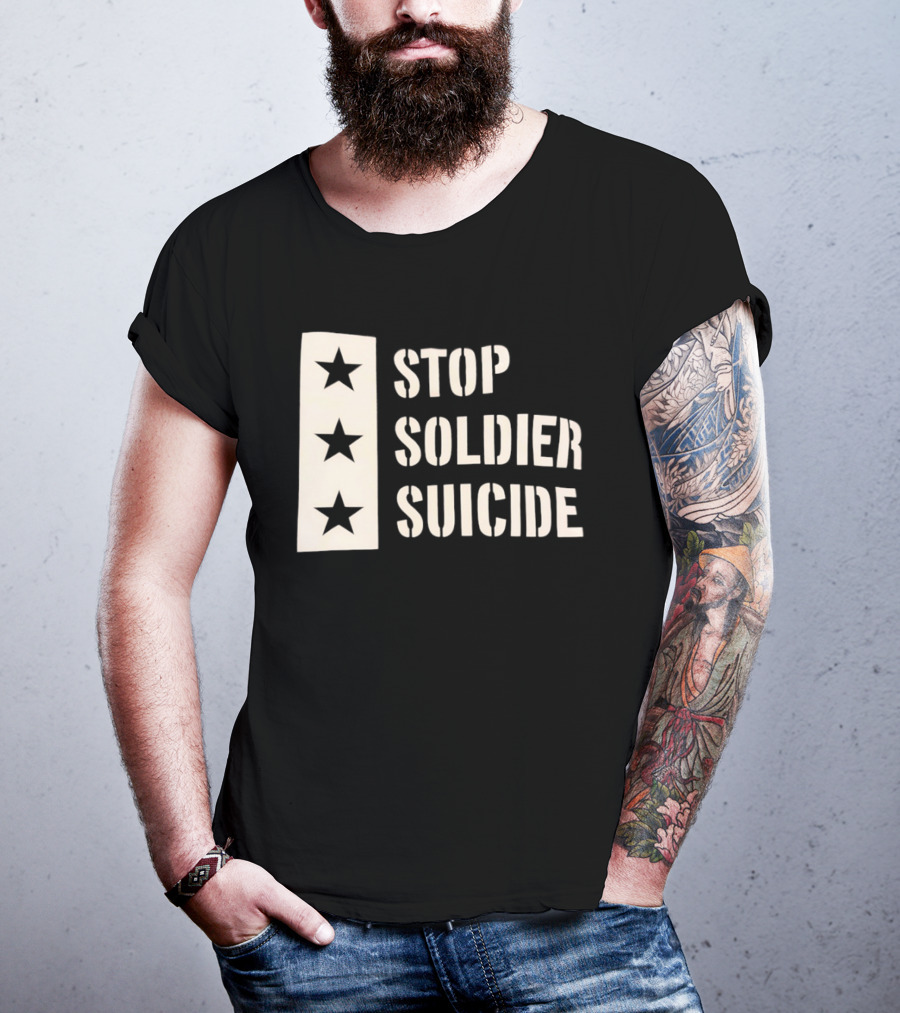 Stop Soldier Suicide Three Star T-Shirt