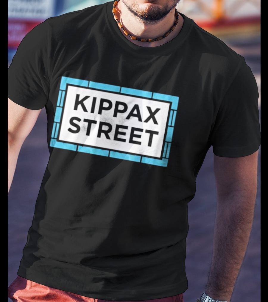 Kippax Street Sign Blue Brick T-Shirt