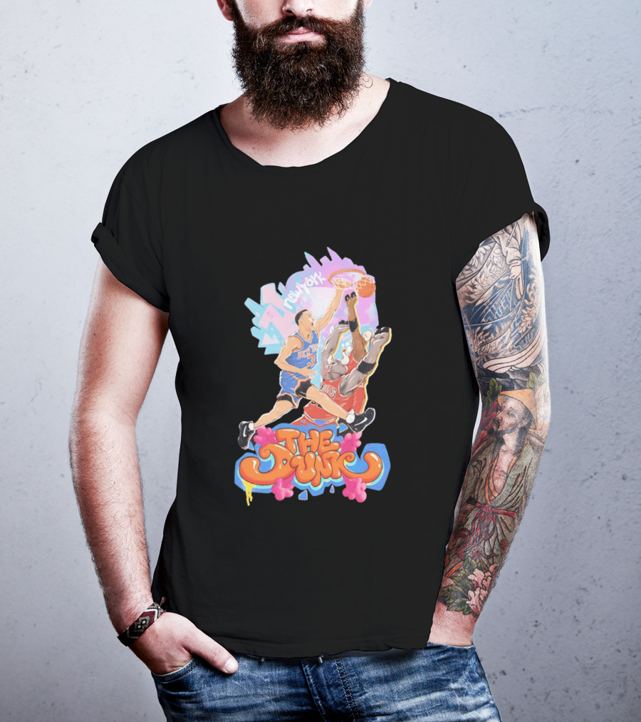 The Dunk New York Knicks Basketball Action Graffiti T-Shirt