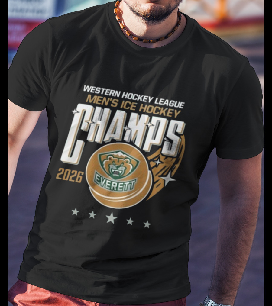 Western Hockey League Men's Ice Hockey Champs 2026 Everett T-Shirt