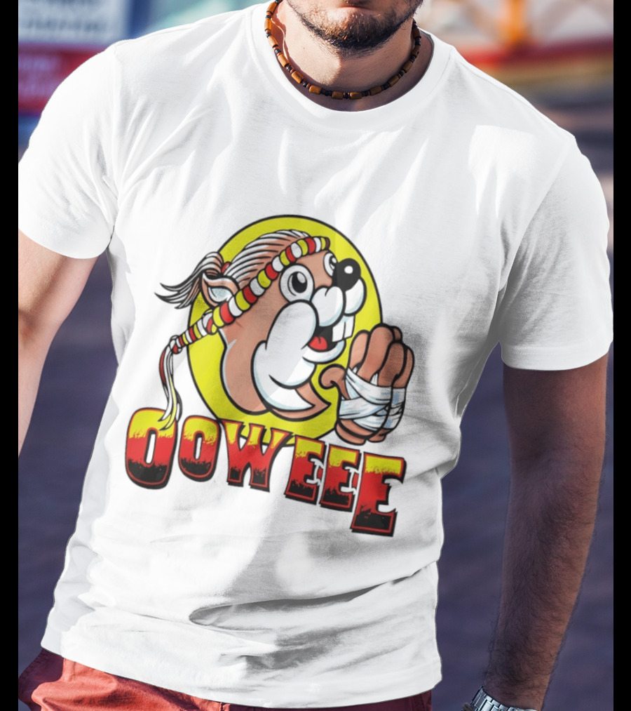 Buc Ees Muay Thai Beaver Ooweee Fighter T-Shirt