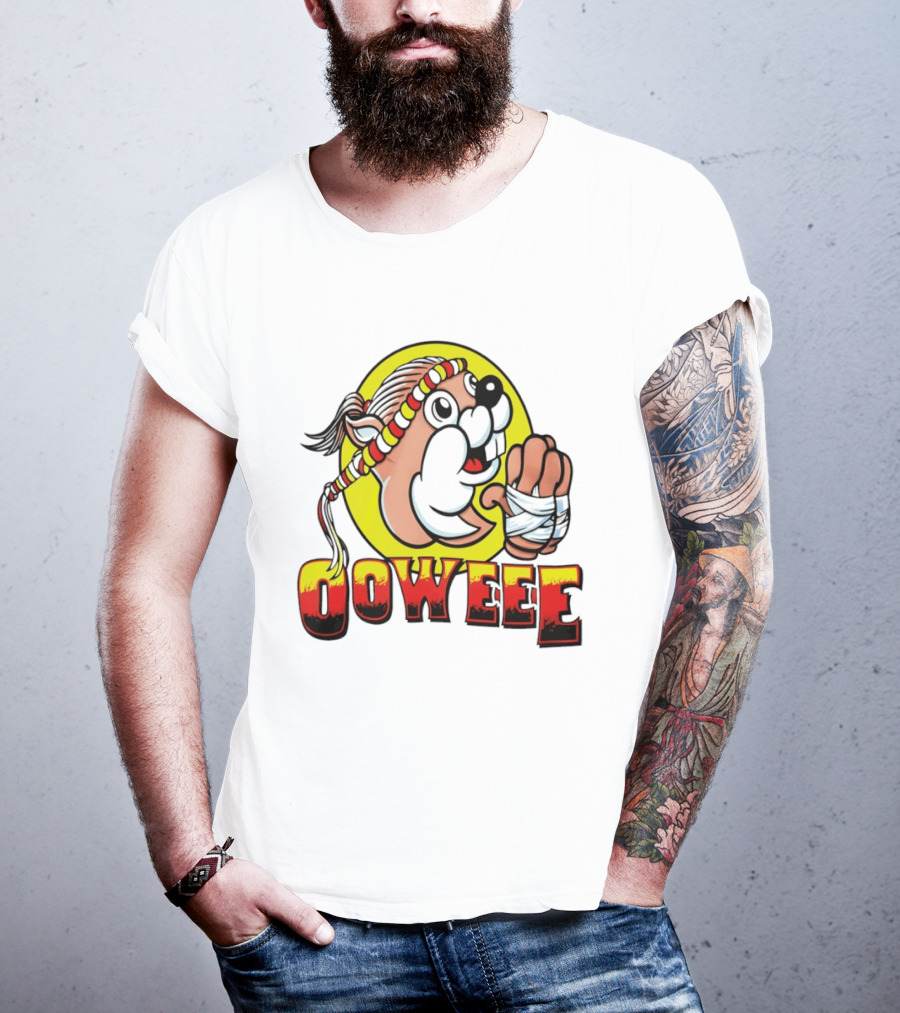 Buc Ees Muay Thai Beaver Ooweee Fighter T-Shirt