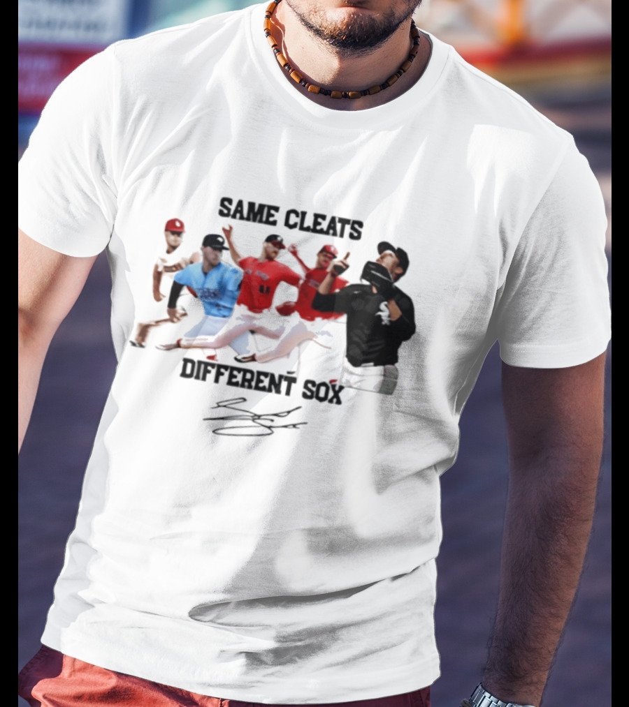 MLB Same Cleats Different Sox Baseball Players T-Shirt