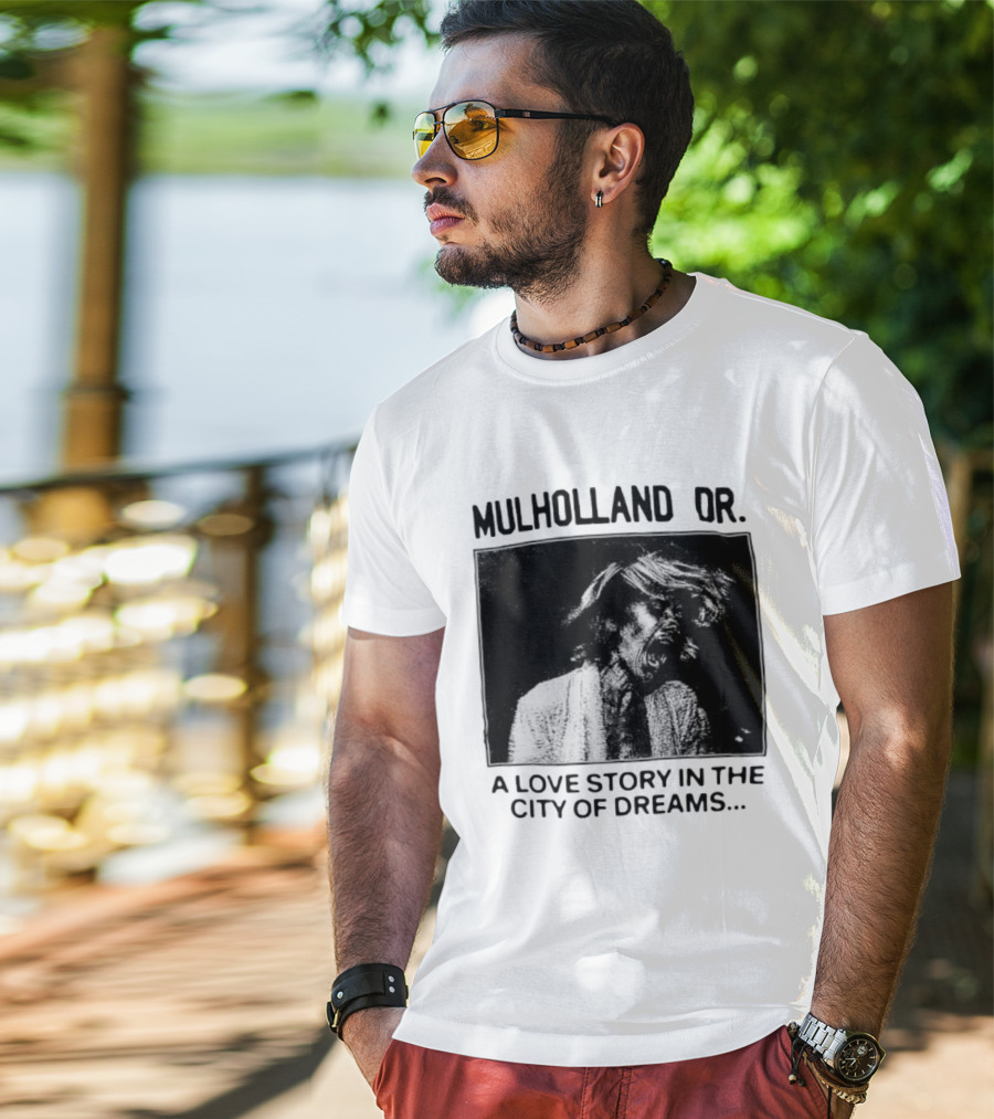 Mulholland Dr. A Love Story In The City Of Dreams Vintage Noir Aesthetic T-Shirt