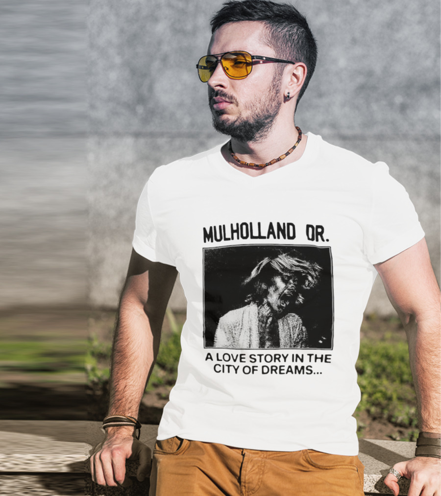 Mulholland Dr. A Love Story In The City Of Dreams Vintage Noir Aesthetic T-Shirt