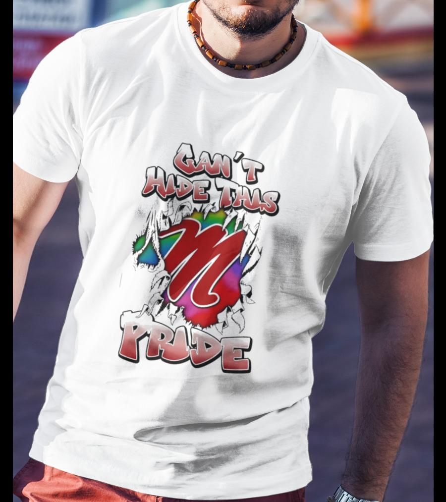 Can't Hide This Pride Ole Miss Rebels M T-Shirt