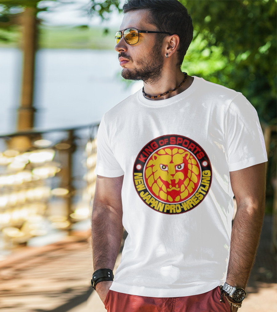 King Of Sports New Japan Pro Wrestling Lion T-Shirt