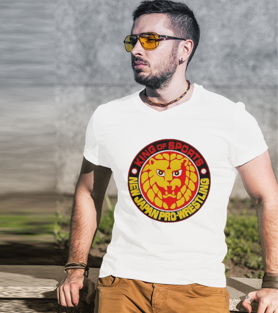 King Of Sports New Japan Pro Wrestling Lion T-Shirt