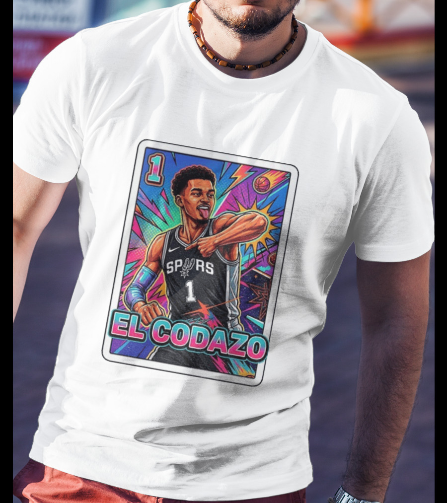 Victor Wembanyama San Antonio Spurs El Codazo Basketball Card 2026 T-Shirt