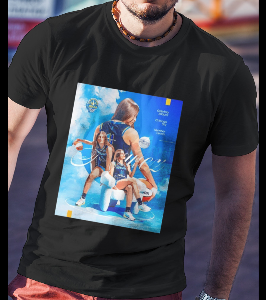 Chicago Sky Gabriela Jaquez Number Eleven Basketball T-Shirt