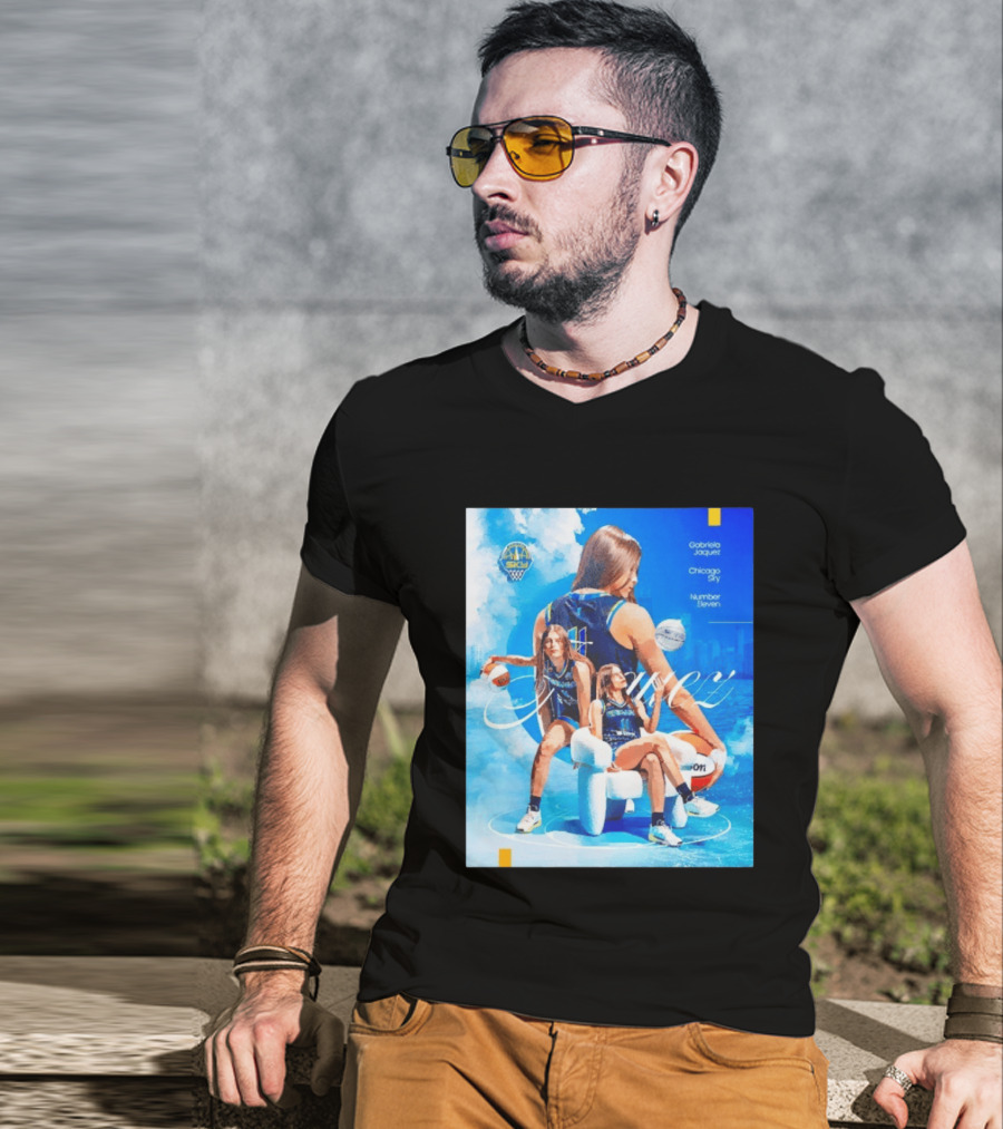 Chicago Sky Gabriela Jaquez Number Eleven Basketball T-Shirt