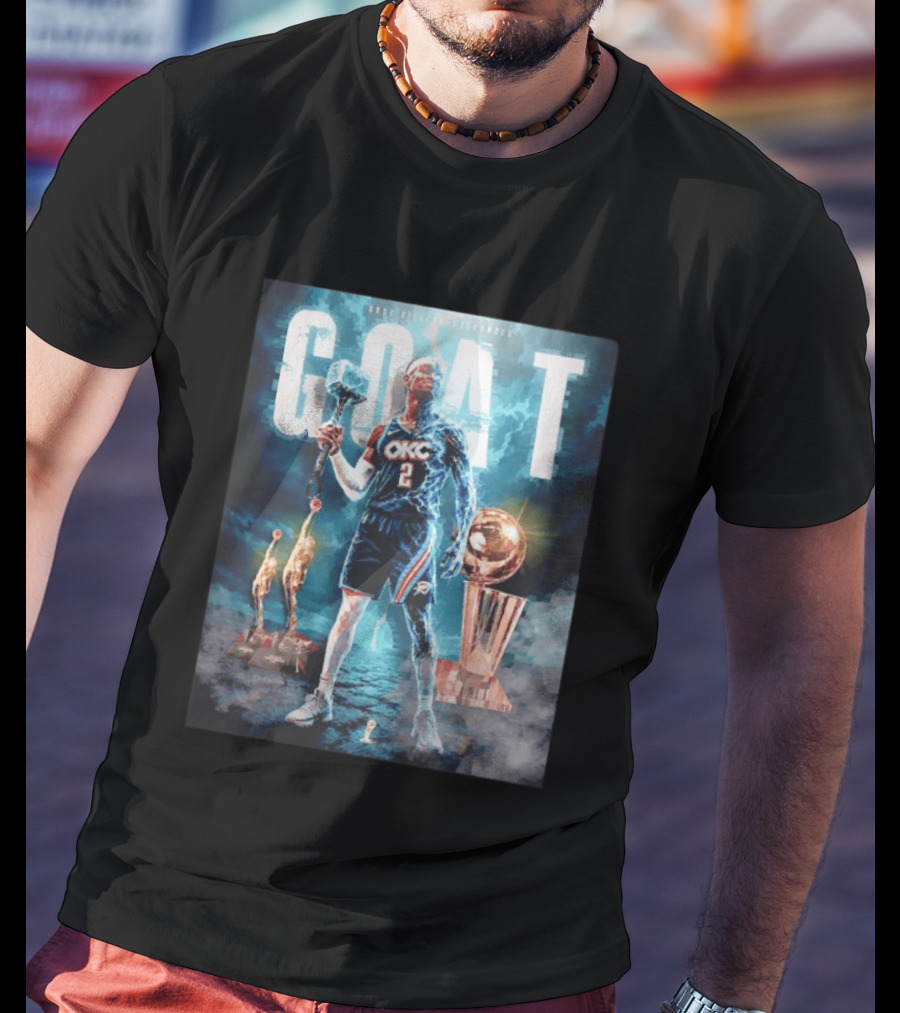 GOAT Shai Gilgeous Alexander OKC Thunder MVP And Awards T-Shirt