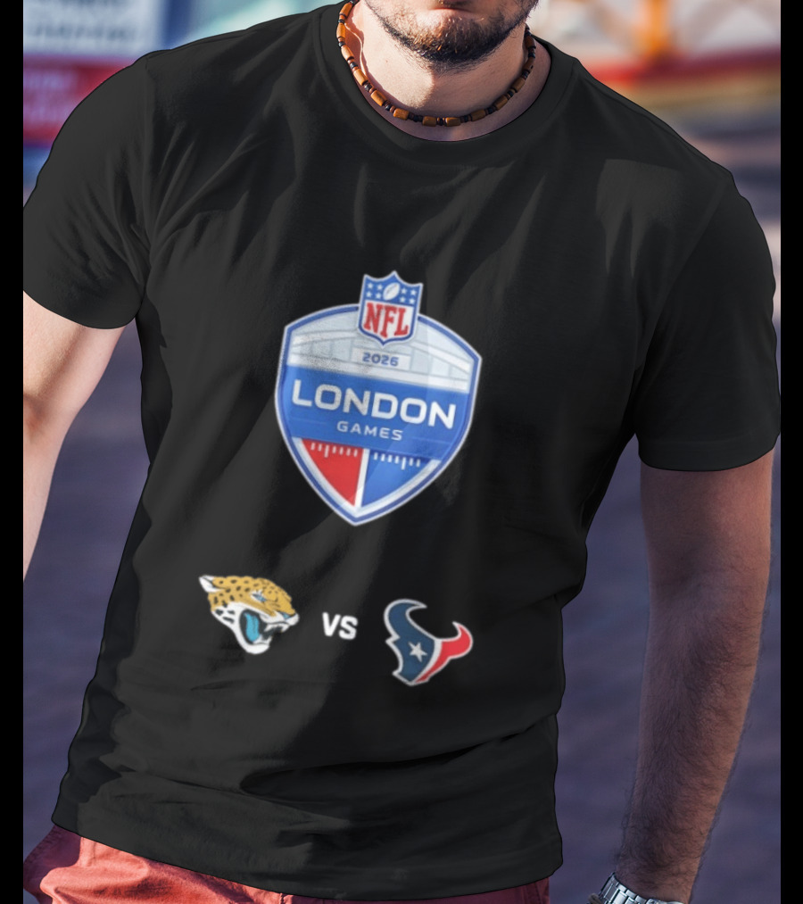 NFL 2026 London Games Jacksonville Jaguars Vs Houston Texans Matchup T-Shirt