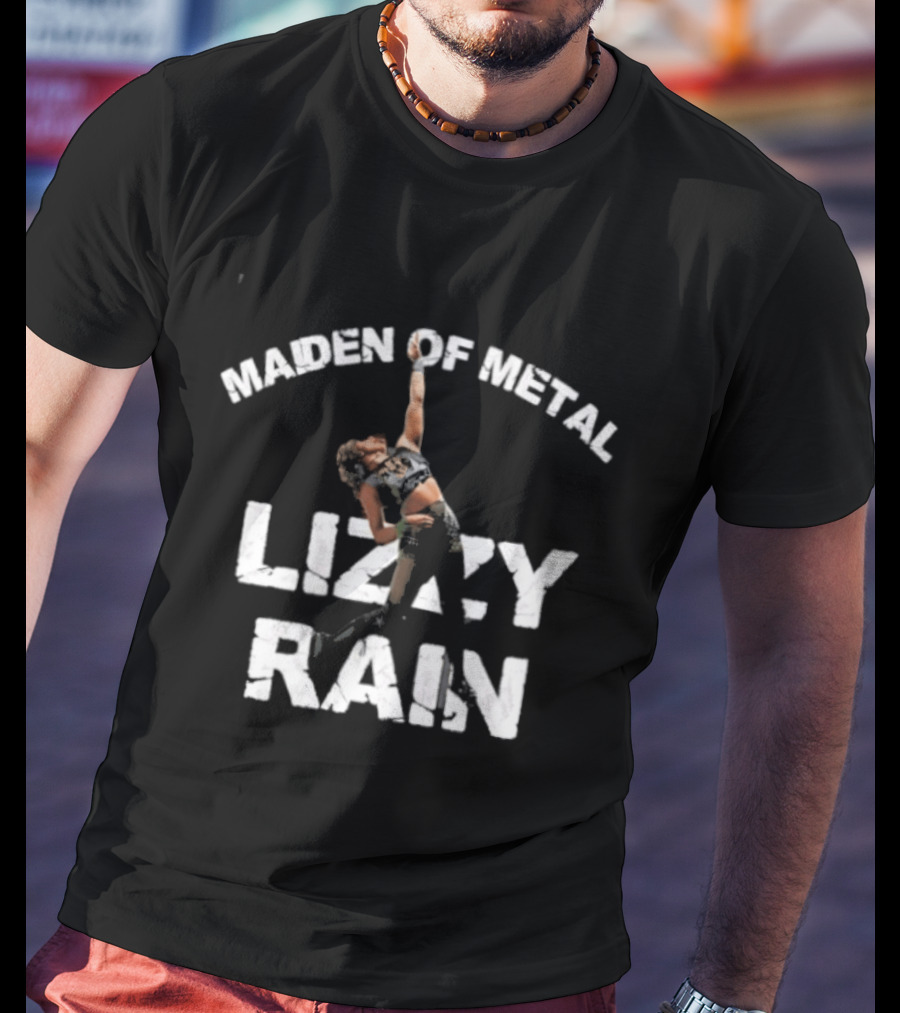 Lizzy Rain Maiden Of Metal Merchandise Concept T-Shirt