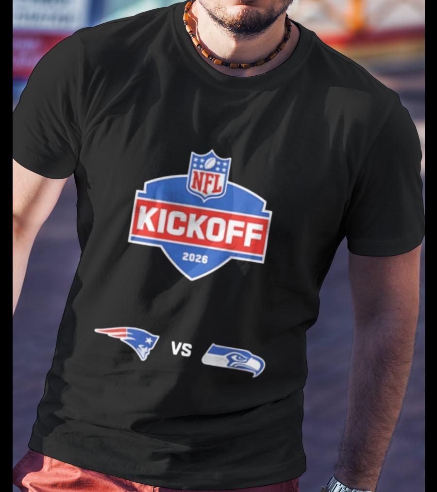 NFL Kickoff 2026 New England Patriots Vs Seattle Seahawks Matchup T-Shirt