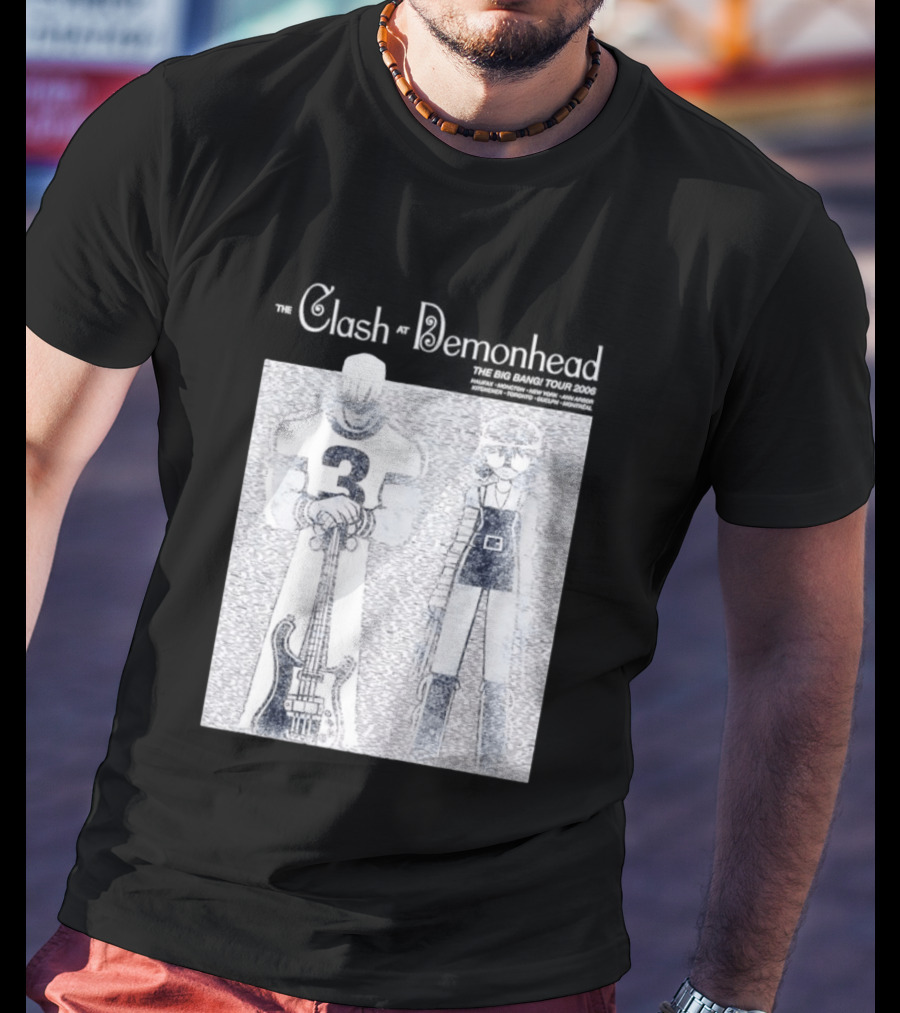 The Clash At Demonhead The Big Bang Tour 2006 Band Art Comic T-Shirt