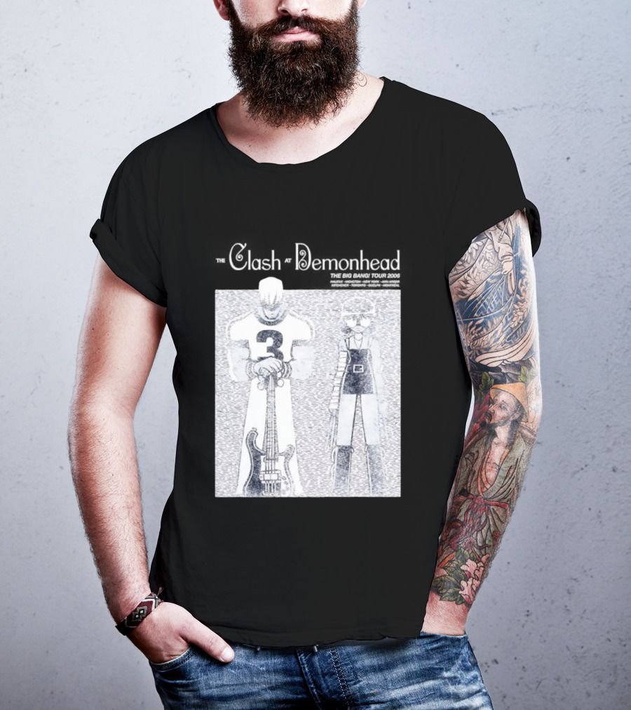 The Clash At Demonhead The Big Bang Tour 2006 Band Art Comic T-Shirt