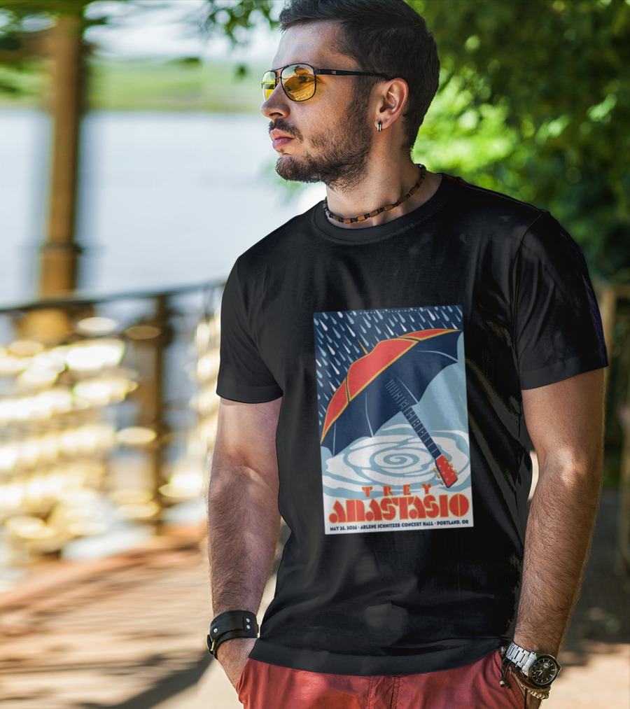 Trey Anastasio Arlene Schnitzer Concert Hall Portland OR May 26 2026 Umbrella Guitar T-Shirt
