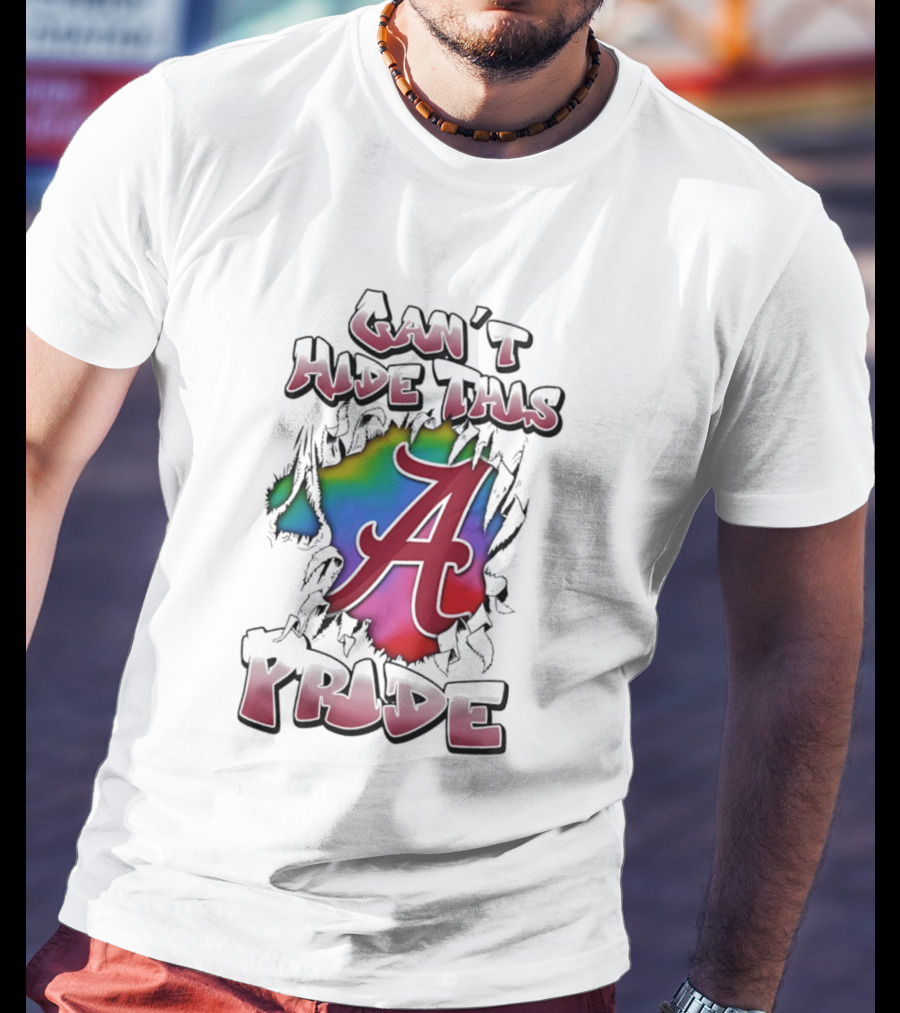 Alabama Crimson Tide Can't Hide This Pride A Logo Burst T-Shirt