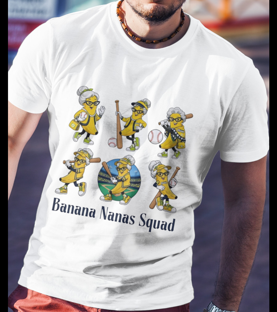 Savannah Bananas Elderly Ballplayers Playful Banana Nanas Squad T-Shirt
